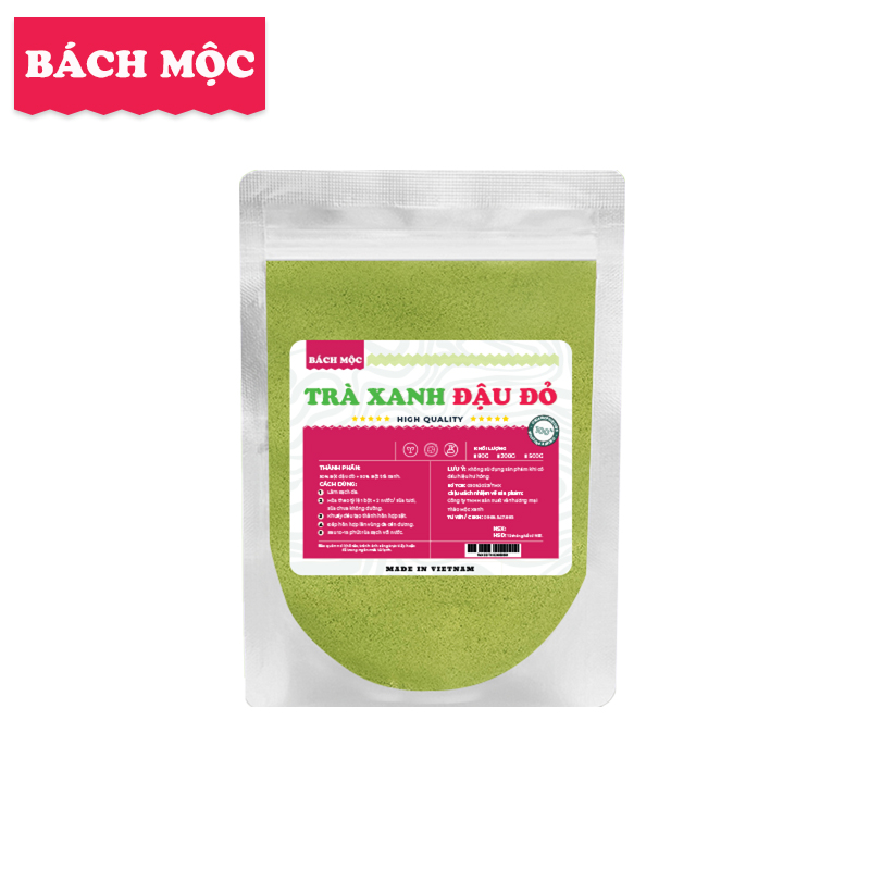 Bột Trà Xanh Đậu Đỏ 80g