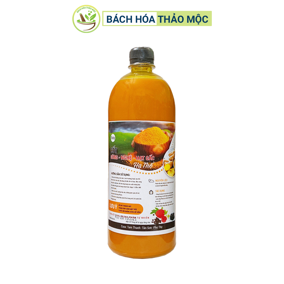 Cốt Rượu Gừng Nghệ Hạt Gấc Hạ Thổ Body 1 Lít