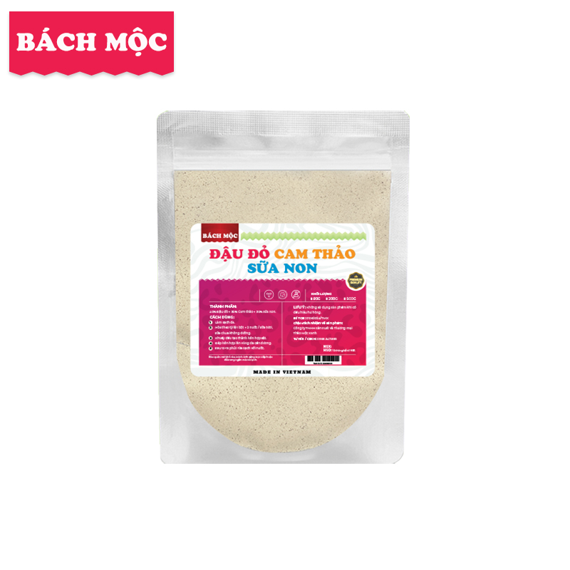 Bột Mix 3 Loại Cao Cấp Đậu Đỏ Cam Thảo Sữa Non 80g