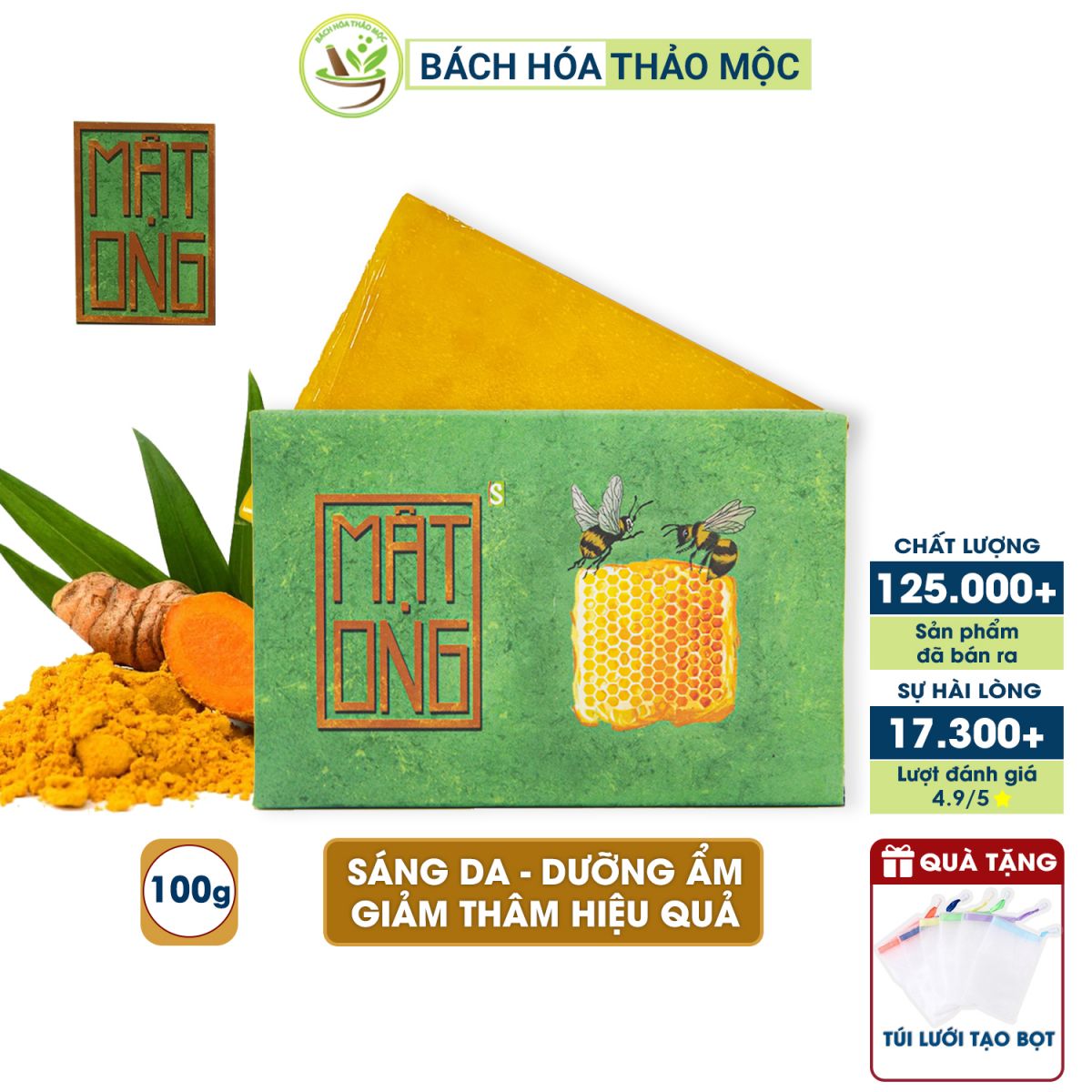 Xà Bông Mật Ong Nghệ